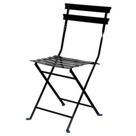 PAPERFLOW Chaise pliante d'extérieur EDEN, set de 2, noir