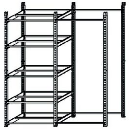 PAPERFLOW Etagère de stockage RANG'ECO, élément de base