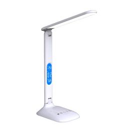 PAPERFLOW Lampe de table à LED FOLEY, socle, blanc