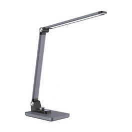 PAPERFLOW Lampe de table à LED JOA, socle, gris métallisé