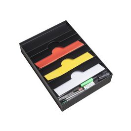 PAPERFLOW Organiseur de tiroir, 6 compartiments, noir