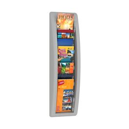 PAPERFLOW Porte-brochures mural Quick fit, 1/3 A4, noir