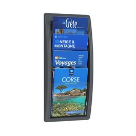 PAPERFLOW Porte-brochures mural Quick fit, A4, anthracite