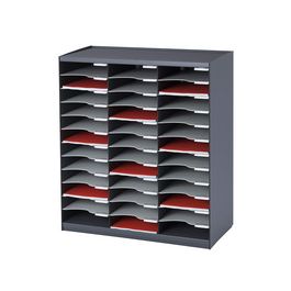 PAPERFLOW Trieur monobloc, 36 compartiments, anthracite