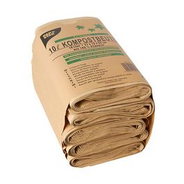 PAPSTAR Sacs compostables, 10 litres, marron