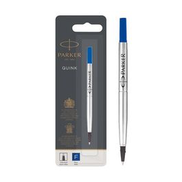 PARKER Recharge pour rollerball QUINK, 0,5 mm, blister, bleu