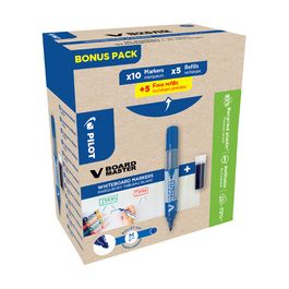 PILOT Marqueur V BOARD MASTER, pointe ogive, BONUS PACK