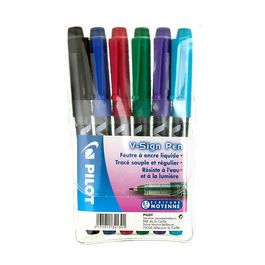 PILOT Stylo feutre V Sign Pen, étui de 6 pièces