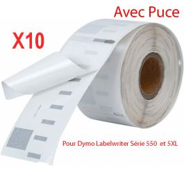 10 x Ruban cassette compatible 99012 / S0722400 Dymo