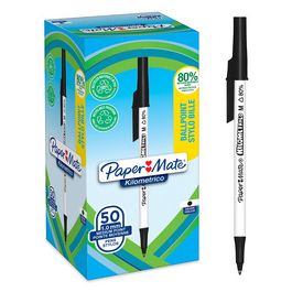 Paper:Mate Stylo à bille Kilometrico, boîte de 50, noir