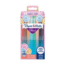 Paper:Mate Stylo feutre Flair "Candy Pop", pochette de 16