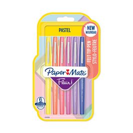 Paper:Mate Stylo feutre Flair PASTELL, blister de 6