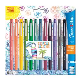 Paper:Mate Stylo feutre Flair TROPICAL VACATION, étui de 12