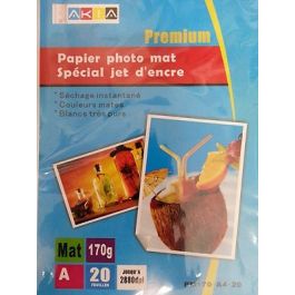 Papiers photo MAT - A6 - 20 feuilles - 170g 