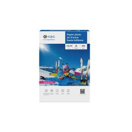 Papiers photo brillant - 13x18cm - 20 feuilles - 200g