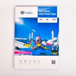 Papiers photo brillant - A4 - 20 feuilles -  230g