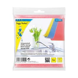 Peggy Perfect Chiffon-éponge, 180 x 180 mm, paquet de 5