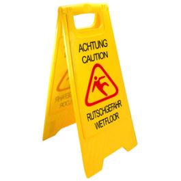 Peggy Perfect Panneau "Attention sol glissant", jaune