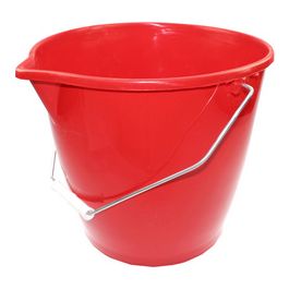 Peggy Perfect Seau avec un étrier, 12 litres, rouge