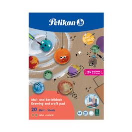 Pelikan Bloc de dessin et d'art plastique C4/20 nature, A4