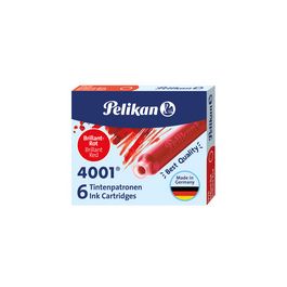 Pelikan Cartouches d'encre 4001 TP/6, rouge
