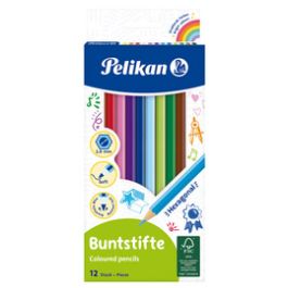 Pelikan Crayons de couleur standard, étui en carton de 12
