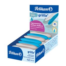 Pelikan Gomme triangulaire griffix, dans un présentoir