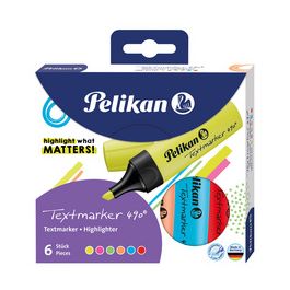 Pelikan Surligneur Textmarker 490, étui de 6, assorti