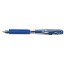 Pentel Stylo à bille rétractable BK437, bleu