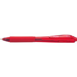 Pentel Stylo à bille rétractable BK440, rouge