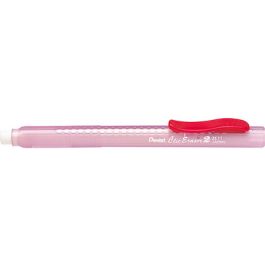 Pentel Stylo-gomme ClicEraser2 ZE11T, rouge-transparent