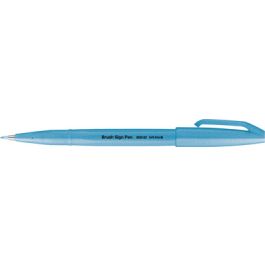 PentelArts Stylo feutre Brush Sign Pen SES15, bleu fluo