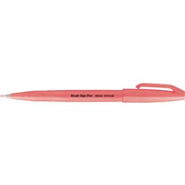 PentelArts Stylo feutre Brush Sign Pen SES15, rouge fluo