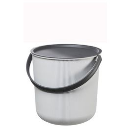 Plast team Seau de rangement AKITA, 10 litres, gris nuage