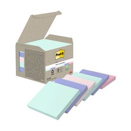 Post-it Bloc-note adhésif Recycling notes, 76x76 mm, assorti
