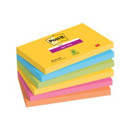 Post-it Bloc-note adhésif super sticky notes, 127 x 76 mm