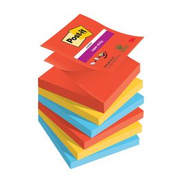 Post-it Bloc-note adhésif super sticky z-notes, 76 x 76 mm