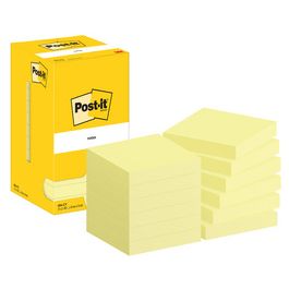 Post-it Bloc-note adhésif, 102 x 76 mm, jaune