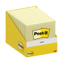 Post-it Bloc-note adhésif, 76 x 76 mm, jaune x10