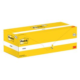 Post-it Bloc-note adhésif, 76 x 76 mm, jaune, 12+12 GRATUIT