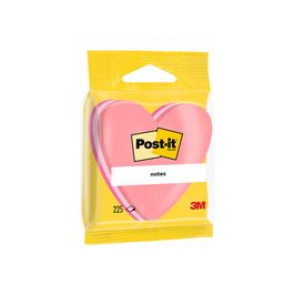 Post-it Bloc-note adhésif, en forme de coeur, 70 x 70 mm
