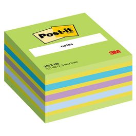 Post-it Bloc-note cube notes, 76 x 76 mm, bleu/vert
