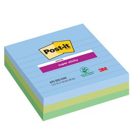 Post-it Bloc-note super sticky notes, 101 x 101 mm, ligné