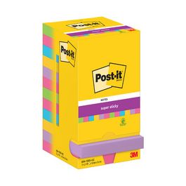 Post-it Bloc-note super sticky notes, 76 x 76 mm, Neon