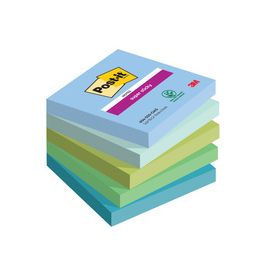 Post-it Bloc-note super sticky notes, 76 x 76 mm, Oasis