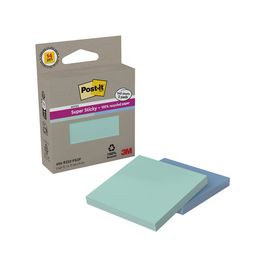 Post-it Bloc-notes Super Sticky Recycling Notes, menthe/bleu