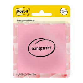 Post-it Bloc-notes transparent notes, bleu pastel