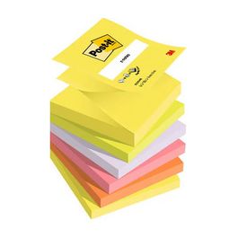 Post-it Bloc-notes adhésif z-notes, 76x76 mm, couleurs fluo
