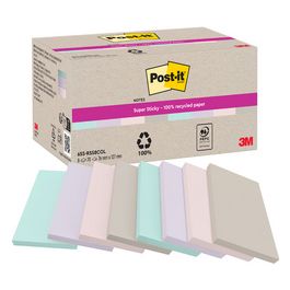 Post-it Bloc-notes super sticky Recycling Notes, pastel