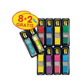 Post-it Marque-page Index mini, 11,9 x 43,2 mm, 8+2 gratuits